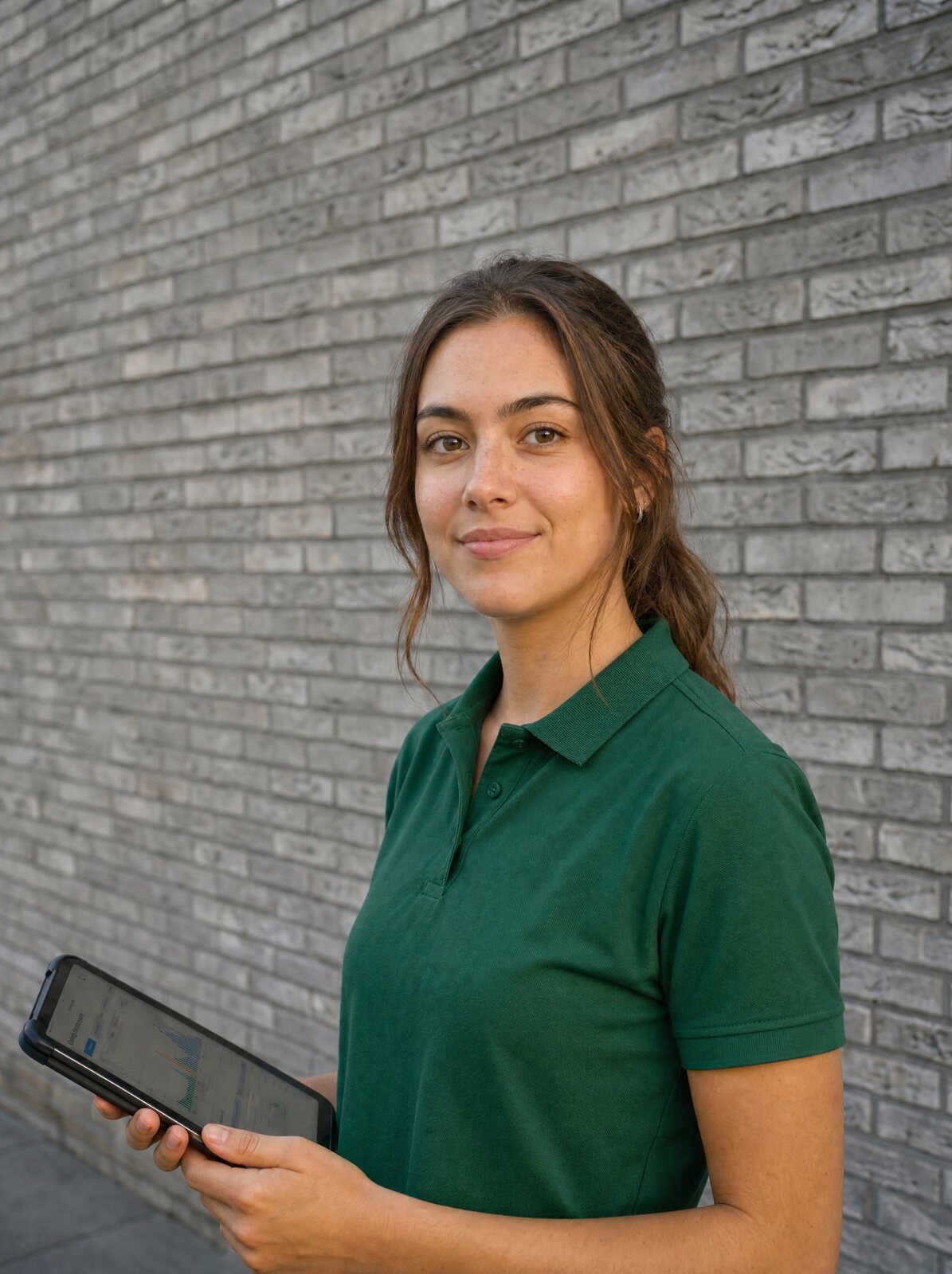 Adviseur van Help Mij Besparen met tablet